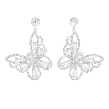 Silver Butterfly Clear Drop Earrings: Your New Favorite Jewelry Bubble