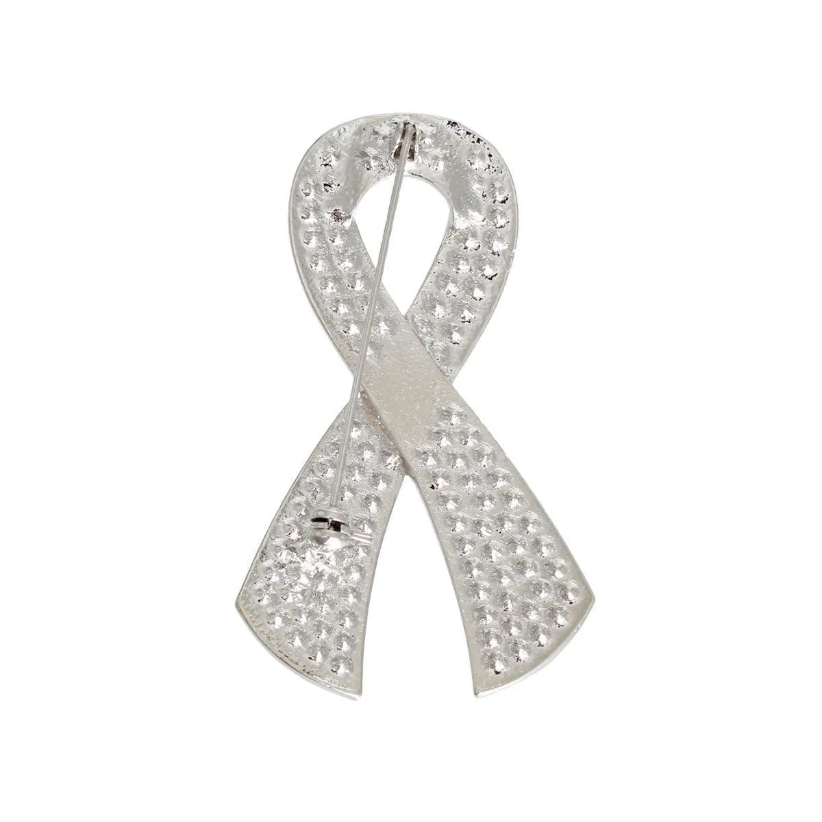 Silver and Pink Ribbon Brooch for Women: Get Yours Today! Jewelry Bubble