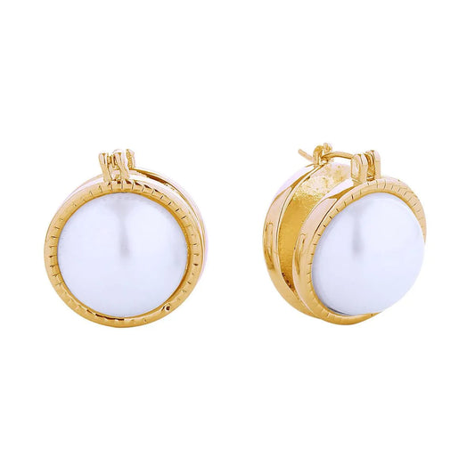 Small Classic Gold Pearl Earrings for You - Shop Today! Jewelry Bubble