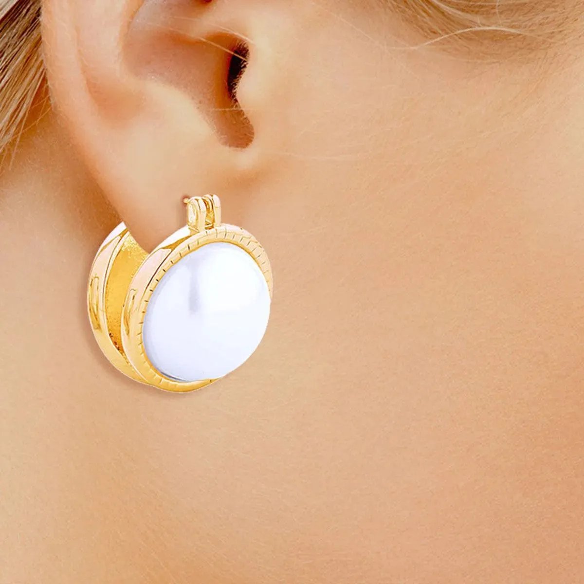 Small Classic Gold Pearl Earrings for You - Shop Today!