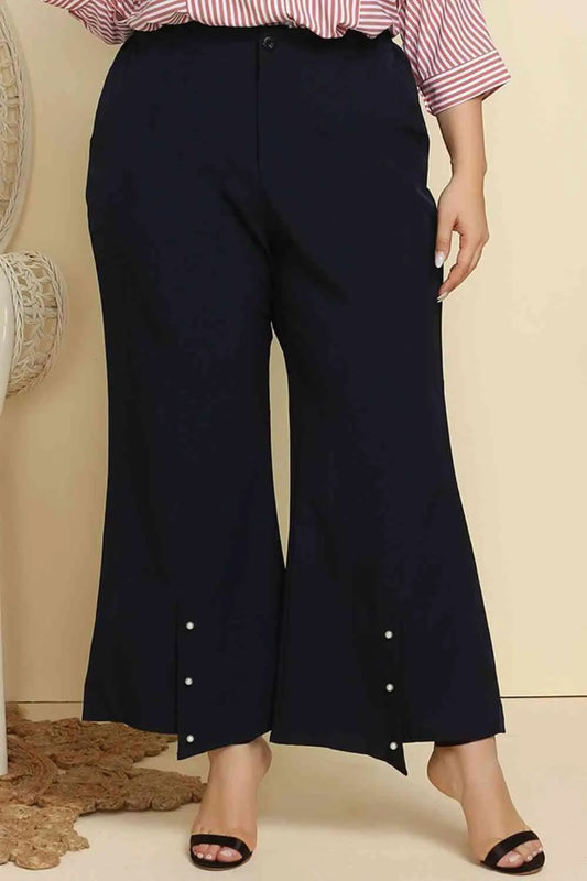 Snag the Coolest Plus Size Hem Flare Pants Now! Jewelry Bubble