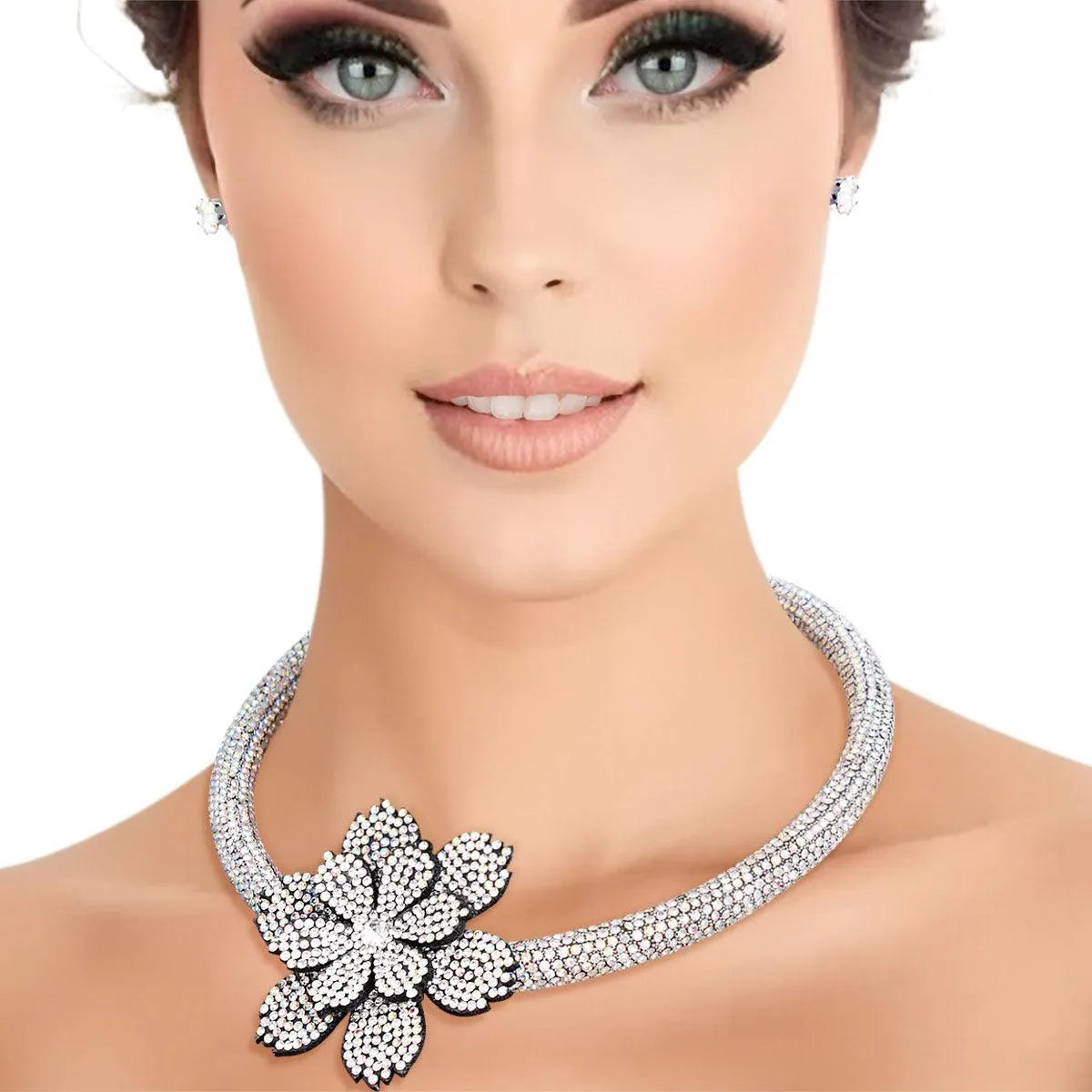 Sparkle Plenty Necklace Set: Blossom in Style Jewelry Bubble