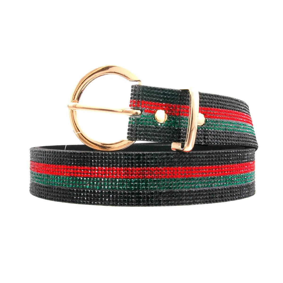 Stunning Multicolor Striped Belt for Fashion-Forward Women! Pinktown