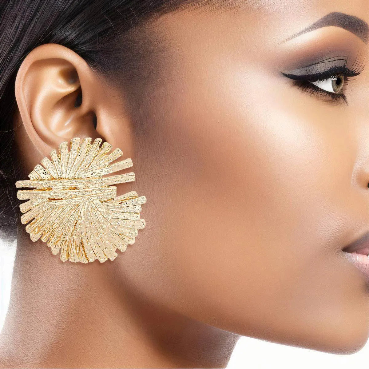 Style Statement: Sputnik Earrings for Chic Gold Fashion Jewelry Jewelry Bubble