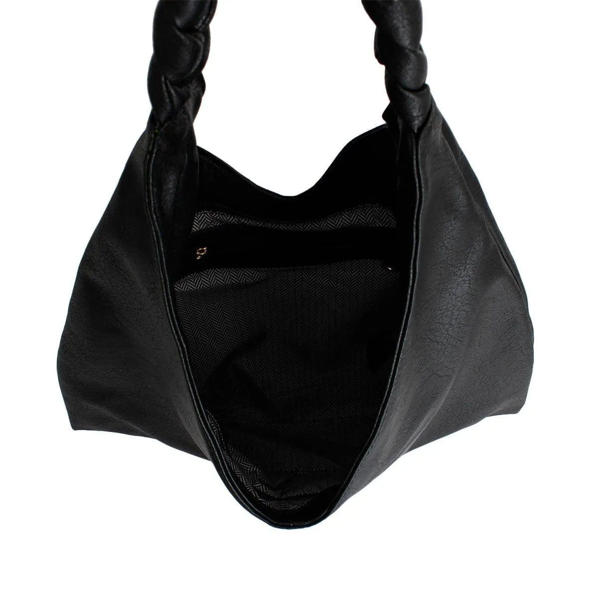 Stylish Black Vegan Leather Hobo Bag: Perfect Mix of Fashion and Function for Everyday Use Jewelry Bubble