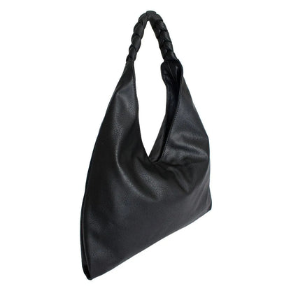 Stylish Black Vegan Leather Hobo Bag: Perfect Mix of Fashion and Function for Everyday Use Jewelry Bubble