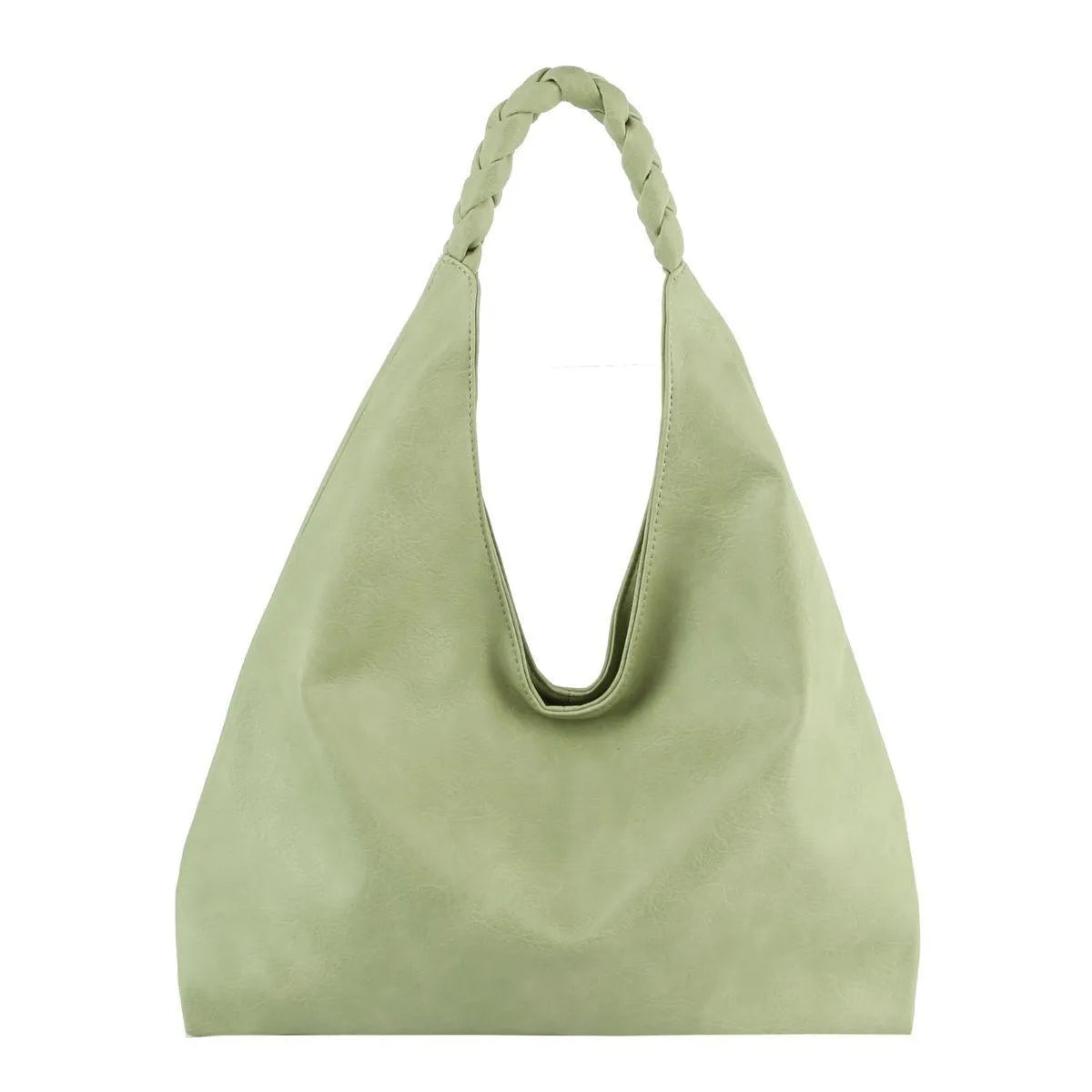 Stylish Green Vegan Leather Hobo Bag: Perfect Mix of Fashion and Function for Everyday Use Jewelry Bubble