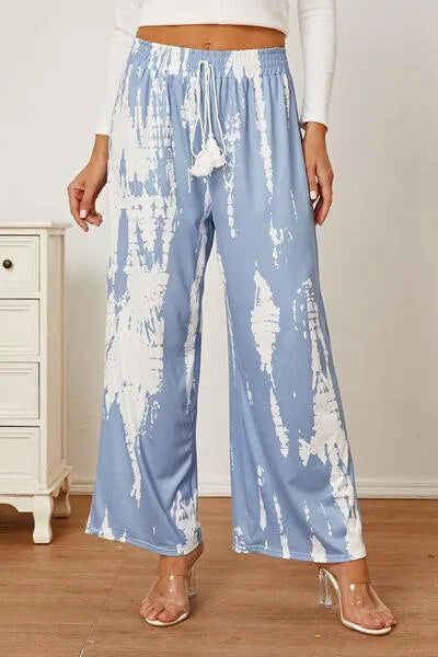 Stylish Printed High Waist Wide Leg Pants for Women Jewelry Bubble