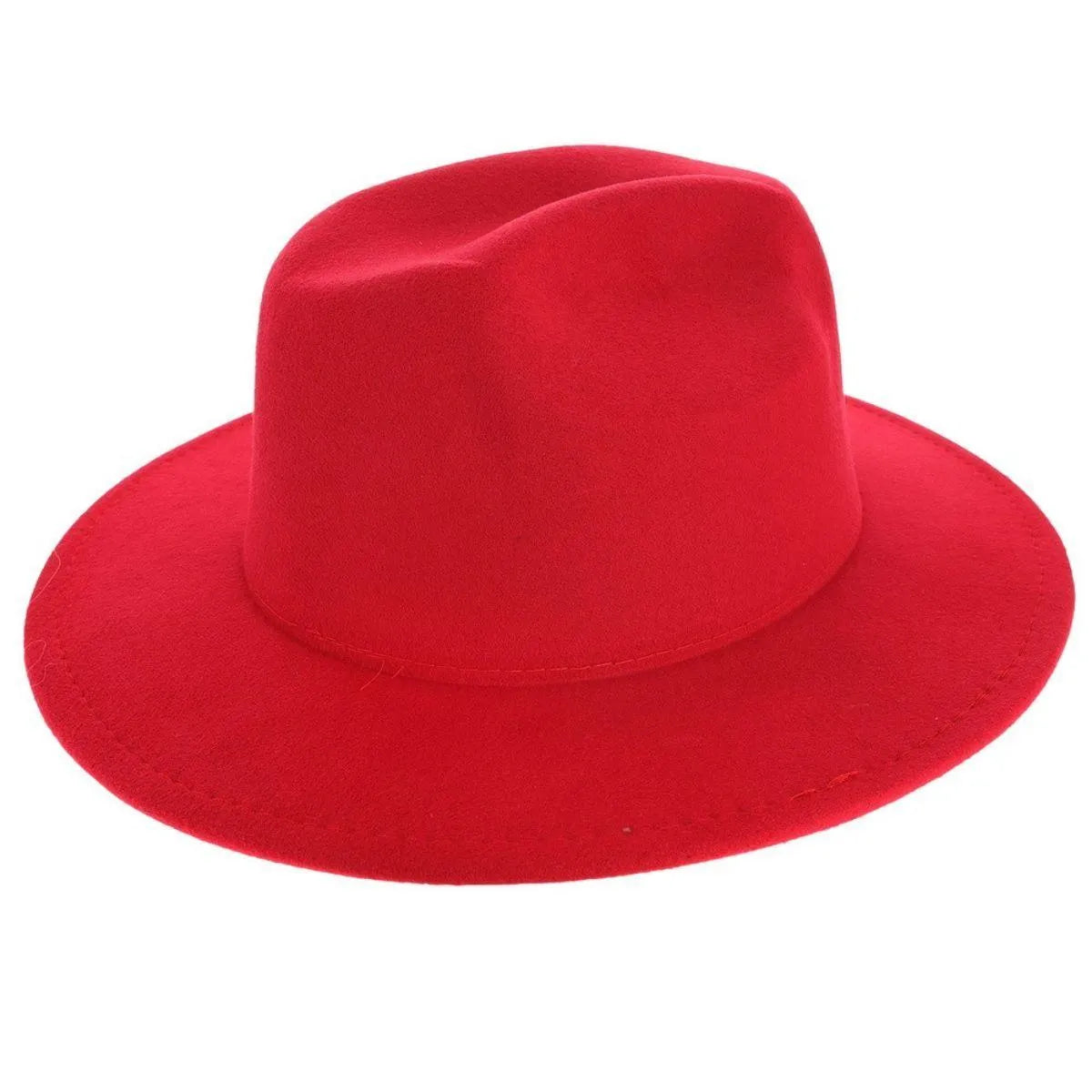 Stylish Red Fedora Hat for Women - Shop Now and Elevate Your Look Jewelry Bubble