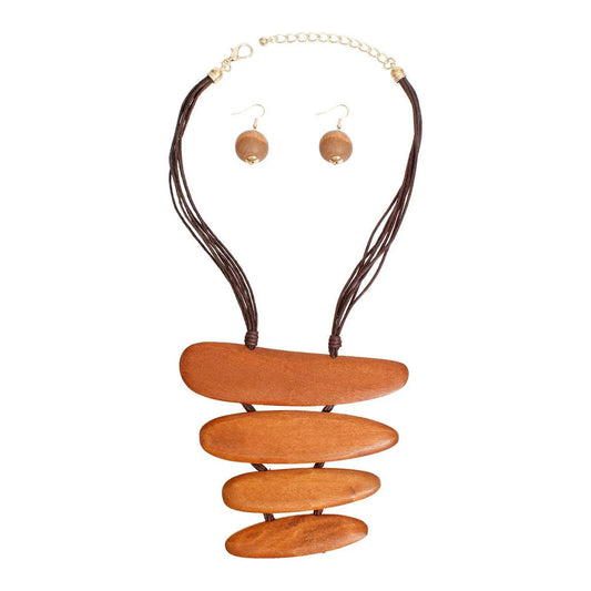 Trend Alert: Stacked Bead Drop Pendant Necklace Set Jewelry Bubble