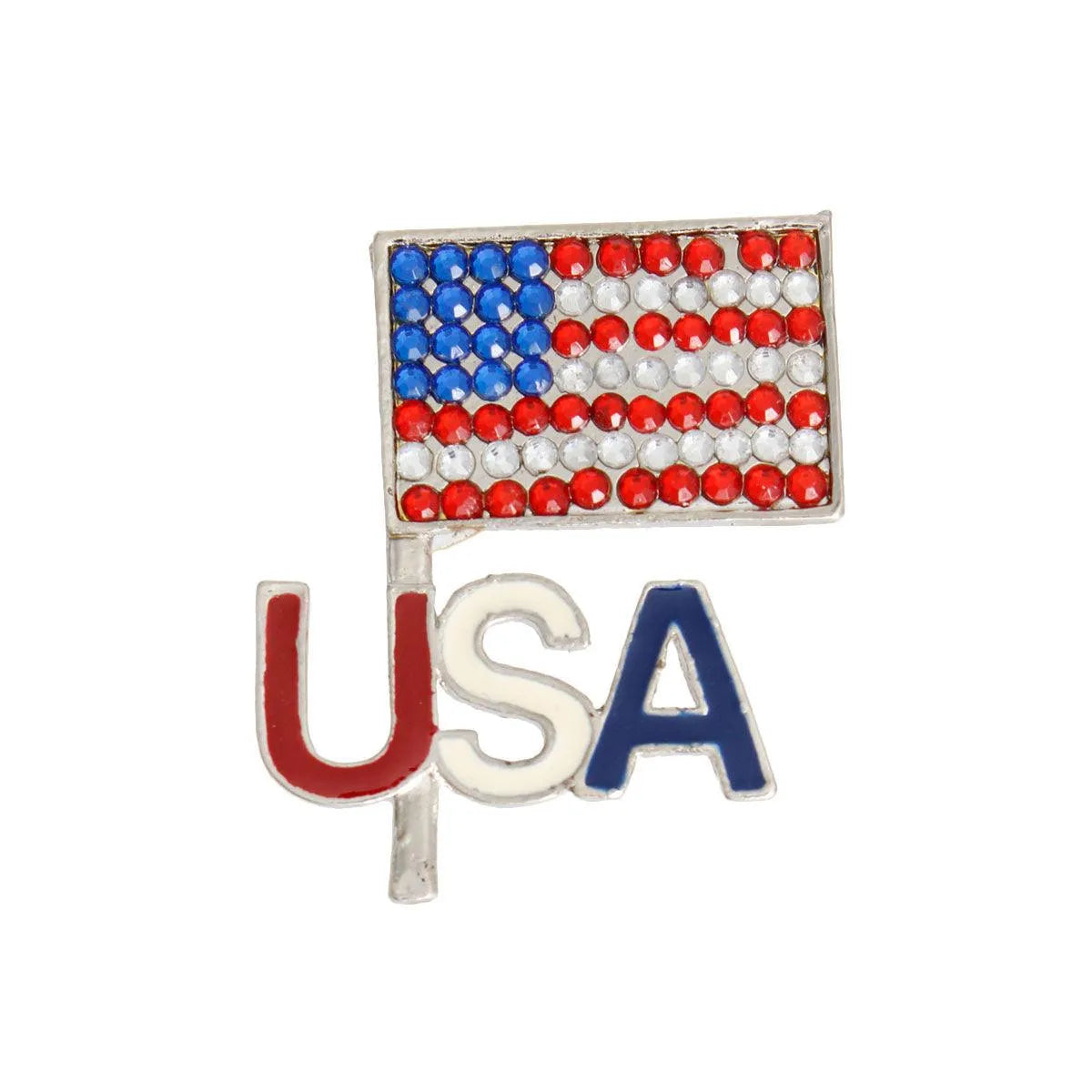 USA Flag Pin: The Perfect Accessory for Proud Americans Everywhere! Jewelry Bubble