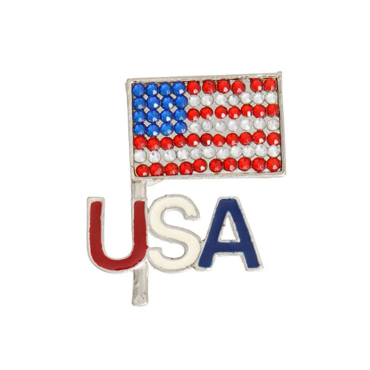 USA Flag Pin: The Perfect Accessory for Proud Americans Everywhere! Jewelry Bubble