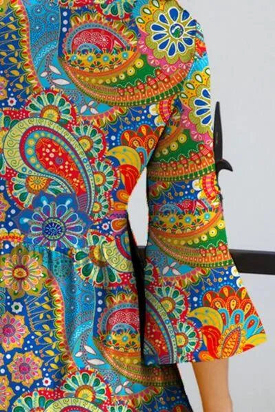 Unleash Your Bold Side in a Multicolor Paisley Print Dress Trendsi