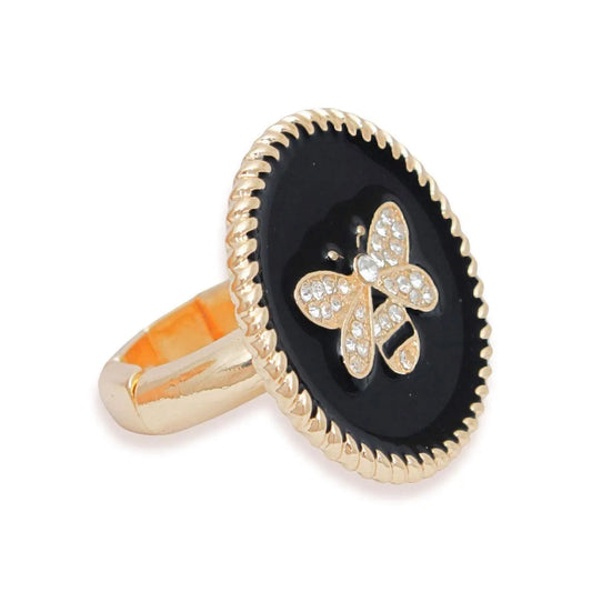 Unleash Your Inner Queen with the Statement Bee Cocktail Ring - Fashion Jewelry Jewelry Bubble