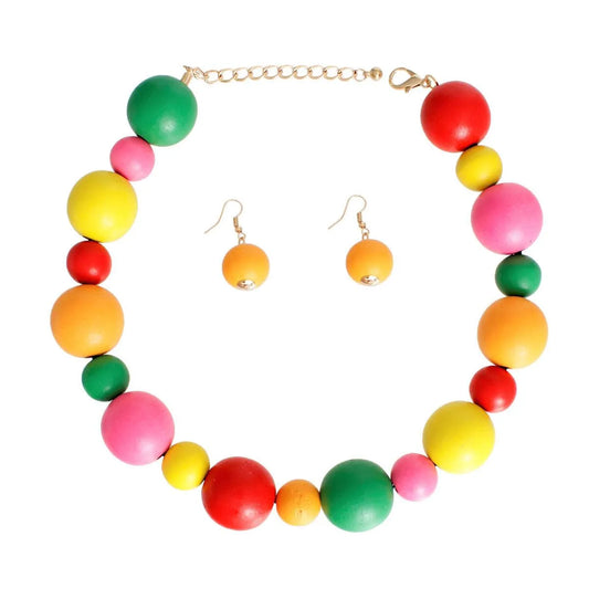 Unleash Your Style with Colorful Necklace Set - Shop Now! Pinktown