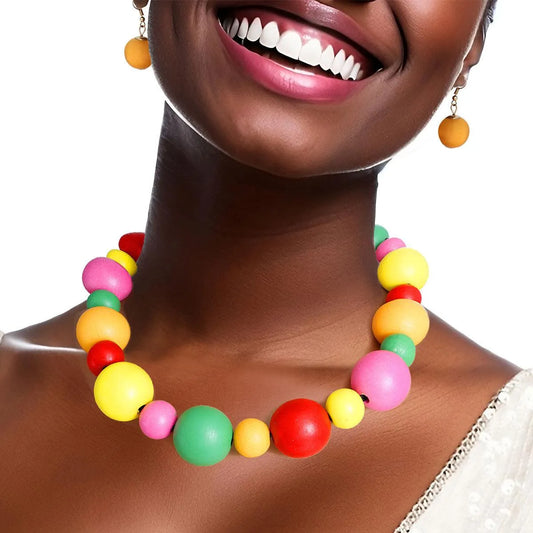 Unleash Your Style with Colorful Necklace Set - Shop Now! Pinktown