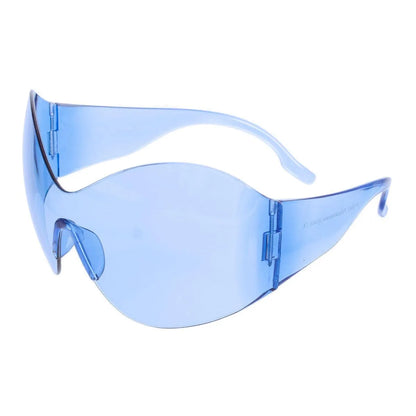 Unlock Style: Trendy Blue Mask Butterfly Sunglasses Jewelry Bubble