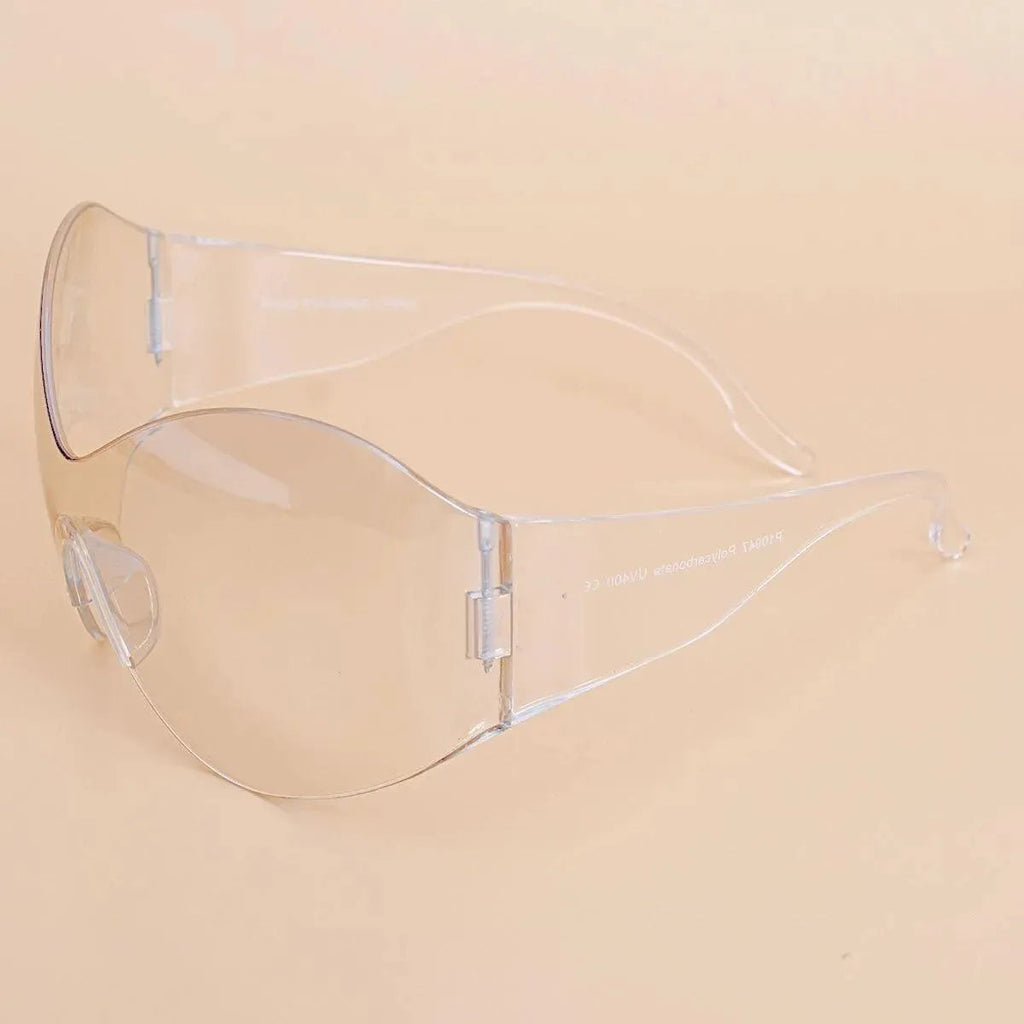 Unlock Style: Trendy Clear Mask Butterfly Sunglasses