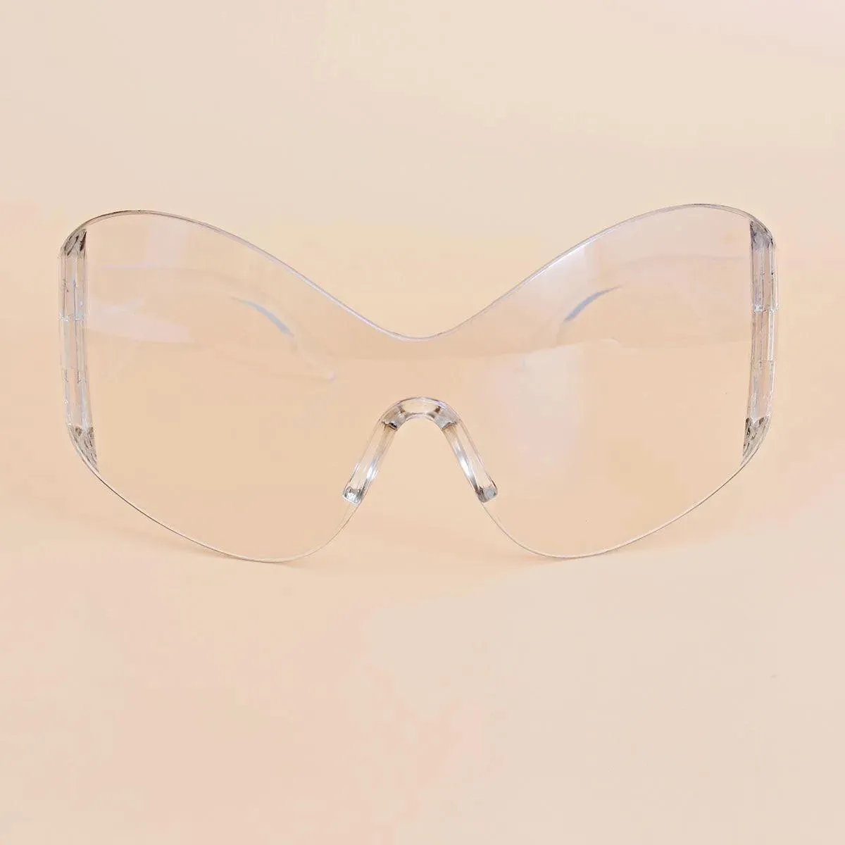 Unlock Style: Trendy Clear Mask Butterfly Sunglasses