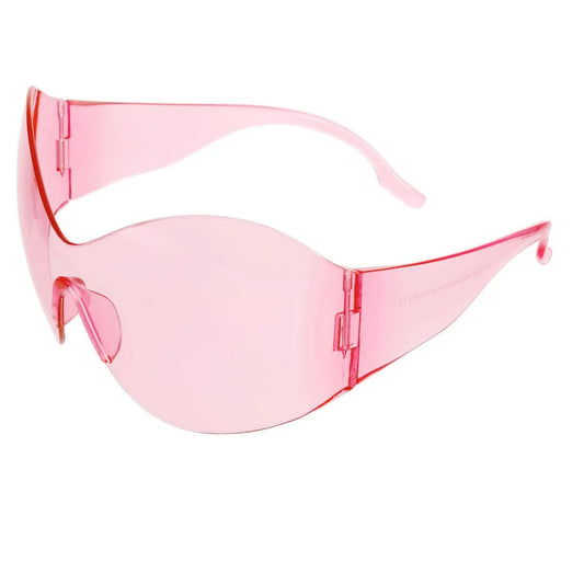 Unlock Style: Trendy Pink Mask Butterfly Sunglasses Jewelry Bubble