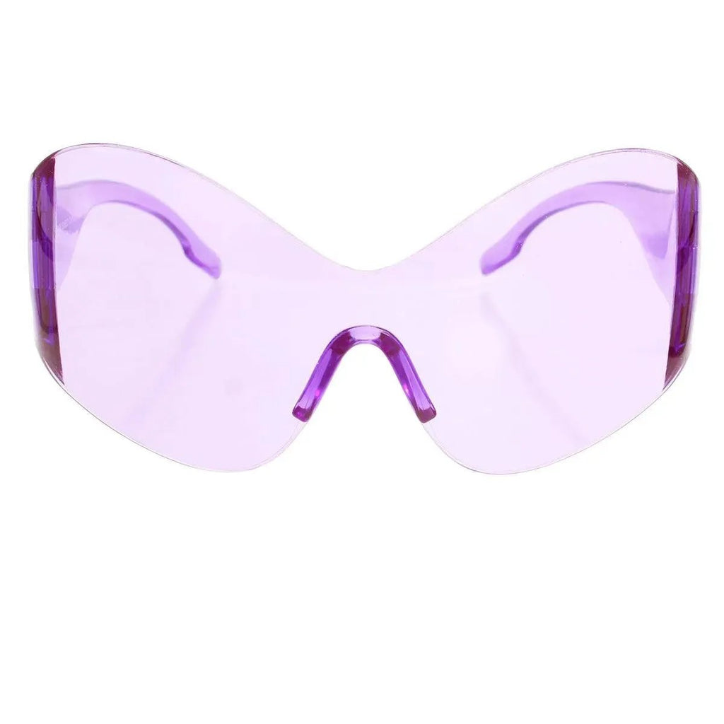 Unlock Style: Trendy Purple Mask Butterfly Sunglasses