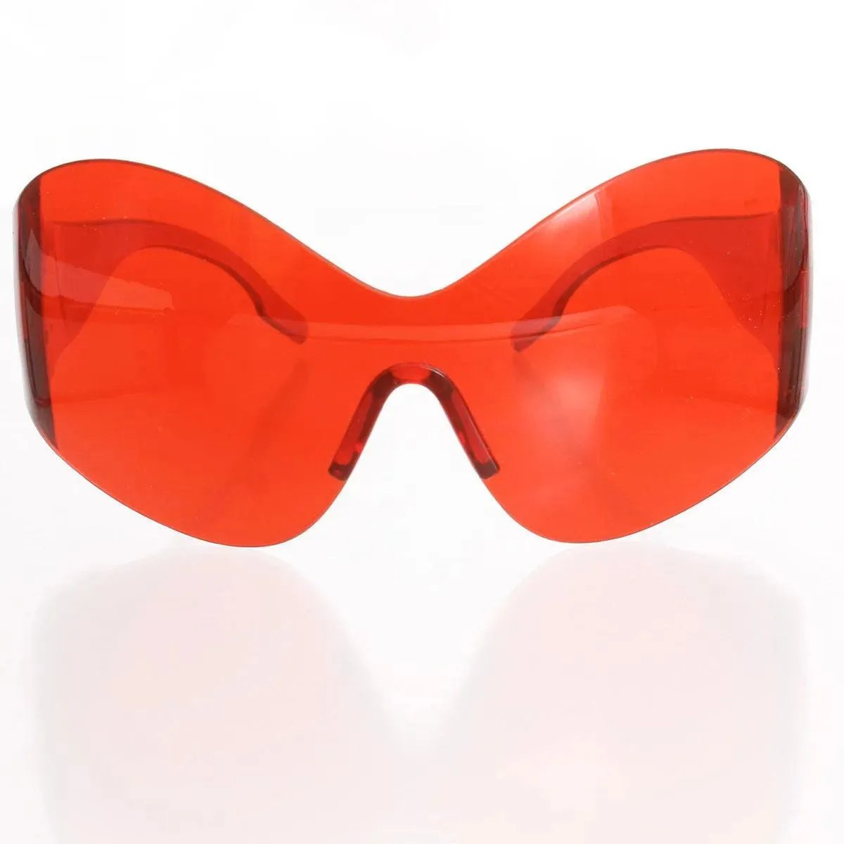 Unlock Style: Trendy Red Mask Butterfly Sunglasses