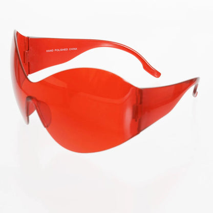 Unlock Style: Trendy Red Mask Butterfly Sunglasses Jewelry Bubble