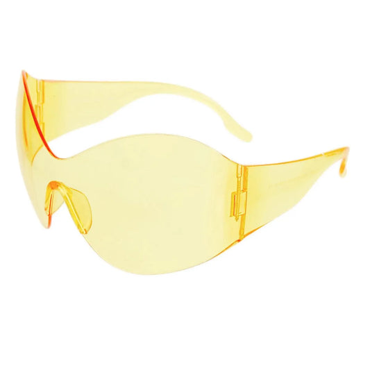 Unlock Style: Trendy Yellow Mask Butterfly Sunglasses Jewelry Bubble