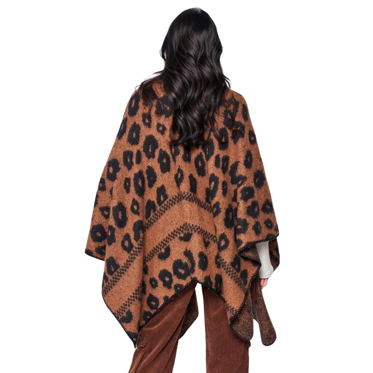 Versatile Leopard Print Kimono Cardigan Brown-black: Unleash Your Wild Side Jewelry Bubble