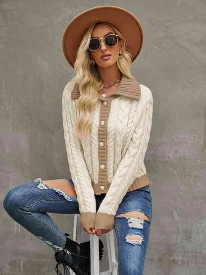 Versatile Long Sleeve Cardigan: Women's Style Staple Jewelry Bubble