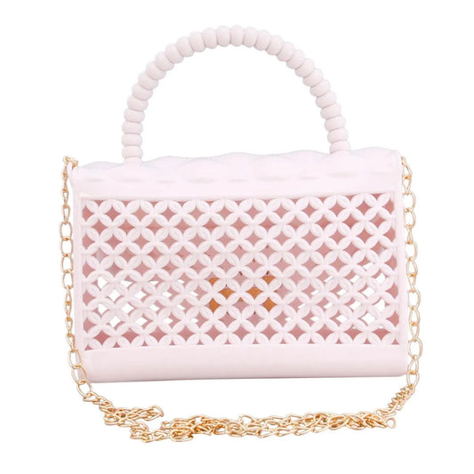White and Breezy Mini Crossbody Handbag: Unleash Your Inner Fashionista Pinktown