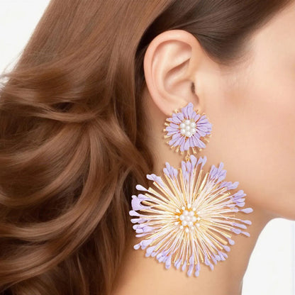 Why You'll Love Our Lavender Flower Dangle Earrings – Find Out! Jewelry Bubble