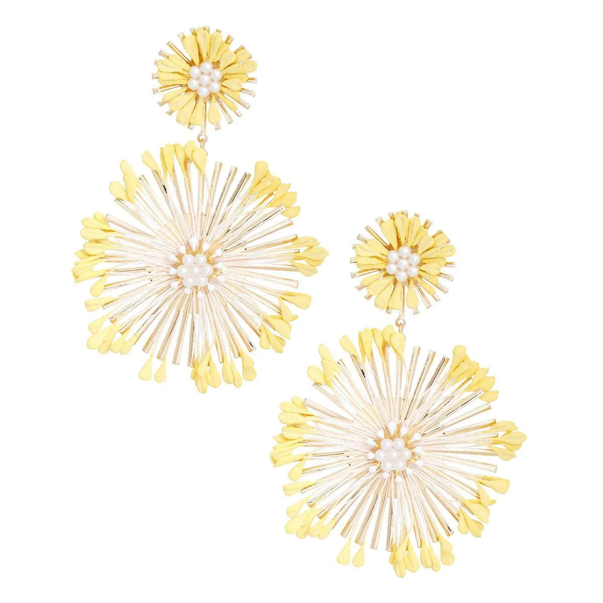 Why You'll Love Our Yellow Flower Dangle Earrings – Find Out! Jewelry Bubble