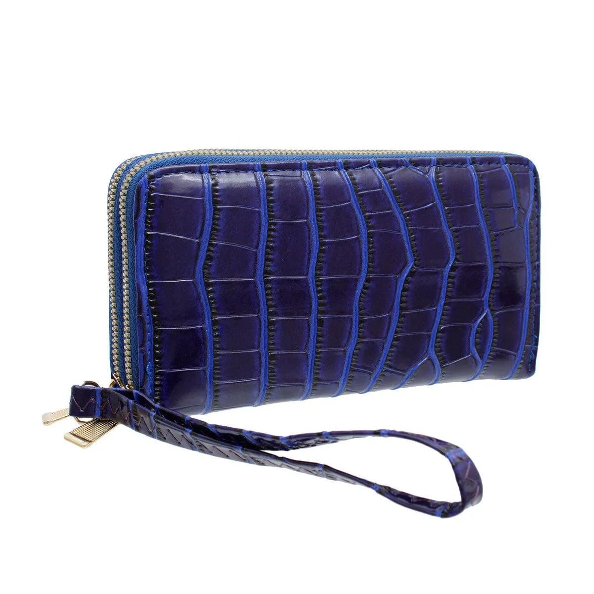 Women's Blue Wristlet Wallet: Stay Organized Everyday in Style Jewelry Bubble