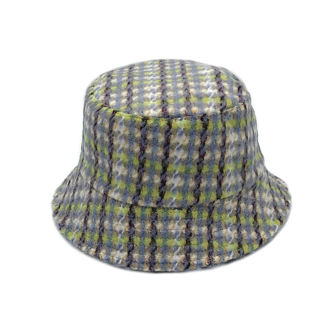 Women's Plaid Bucket Hat Lavender/Multi Fashionable and On-Trend Jewelry Bubble