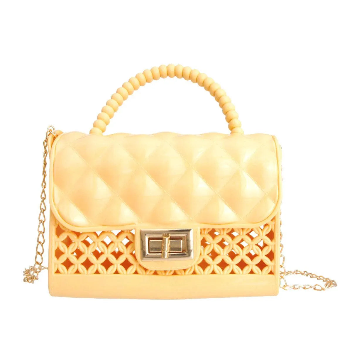 Yellow and Breezy Mini Crossbody Handbag: Unleash Your Inner Fashionista Jewelry Bubble