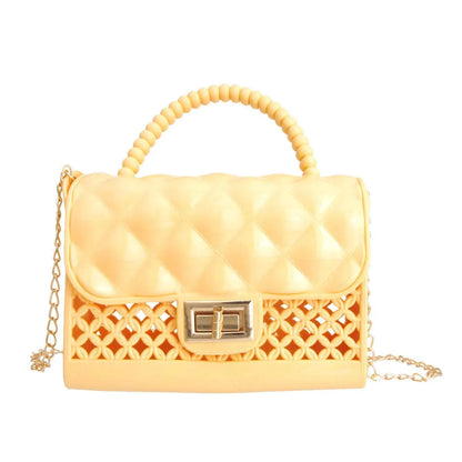 Yellow and Breezy Mini Crossbody Handbag: Unleash Your Inner Fashionista Jewelry Bubble