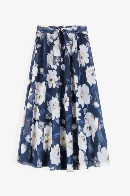 Your New Go-To: Stunning Floral Tie-Waist Skirt Jewelry Bubble