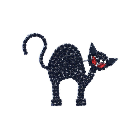 Accessorize in Style: Black Cat Brooch Lapel Pin