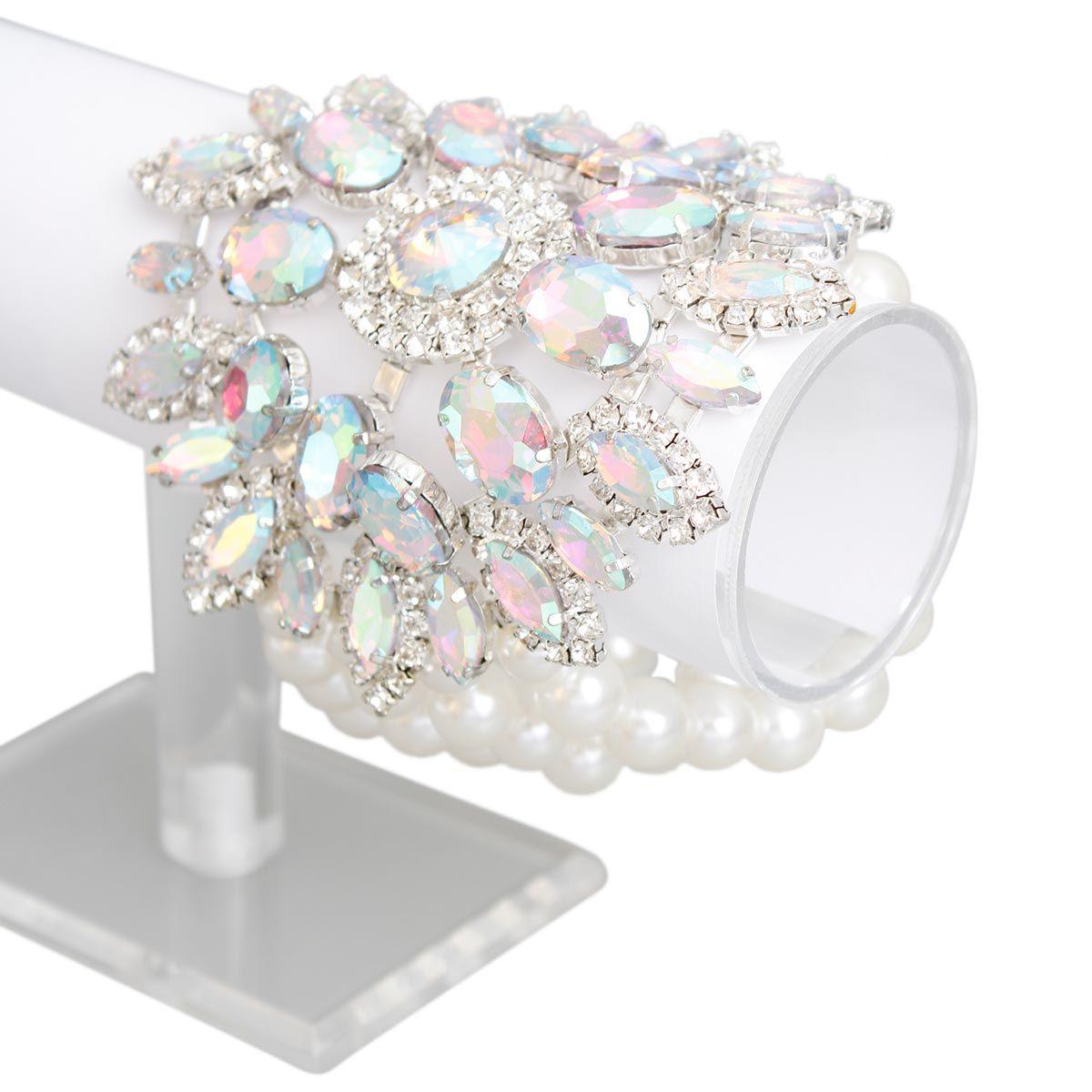 Achieve Stunning Style with Faux Pearls and Holiday Sparkle Bracelet