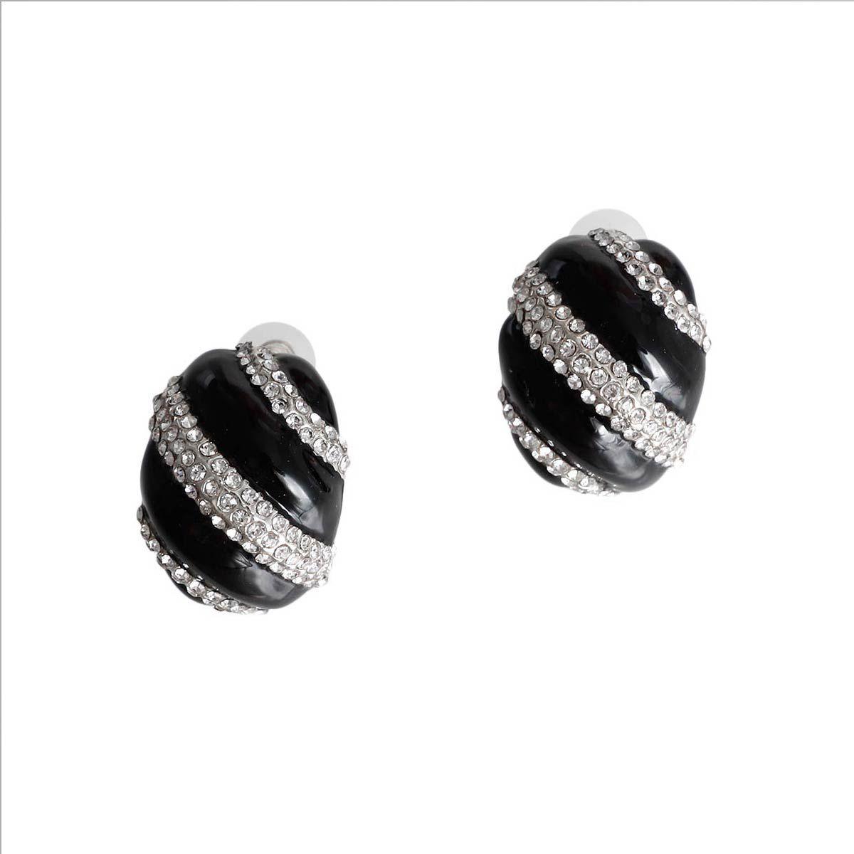 Black and Silver Dome Stud Earrings: Your Ultimate Fashion Statement!