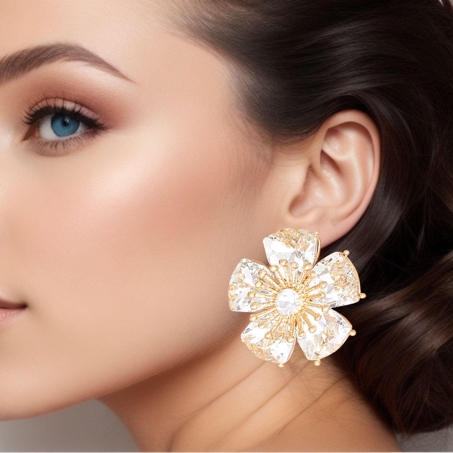 Bloom with Style: Get Your Flower Clip-On Earrings Today!