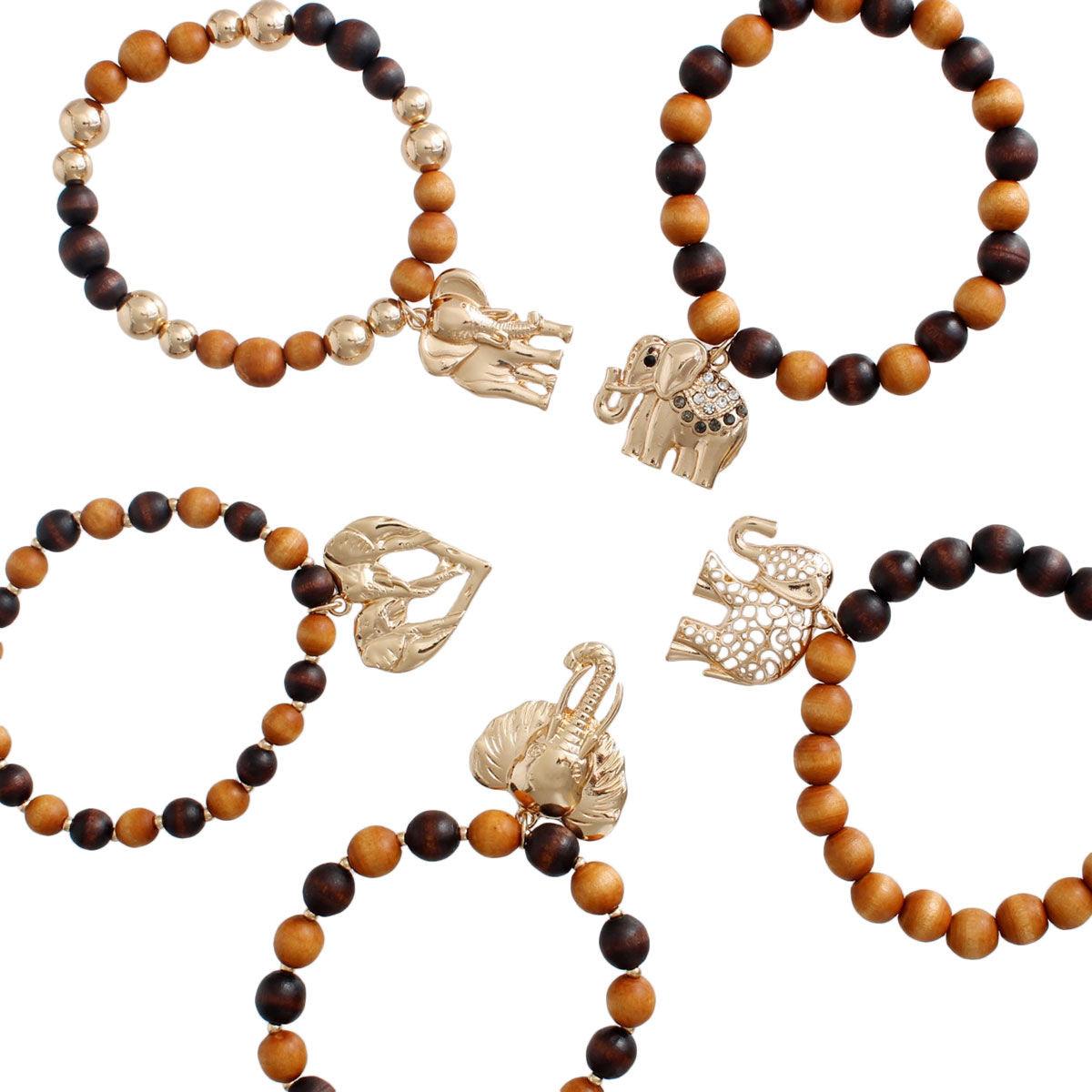 Charm up your style with Wooden Beaded Bracelets for Women - Shop Now