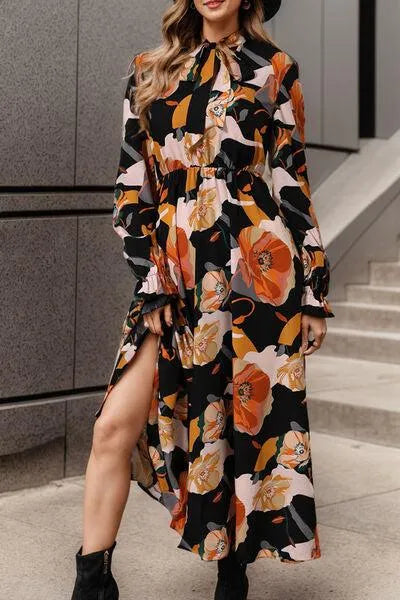 Chic and Feminine: Flounce Sleeve Dress