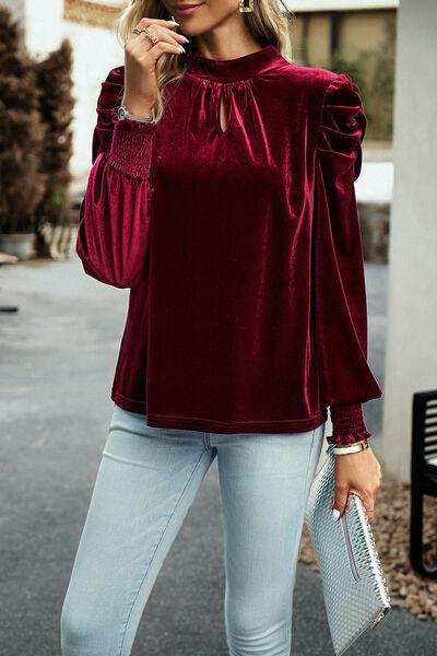 Chic Smocked Blouse with Puff Sleeves | Shop the Look Today