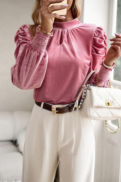 Chic Smocked Blouse with Puff Sleeves | Shop the Look Today