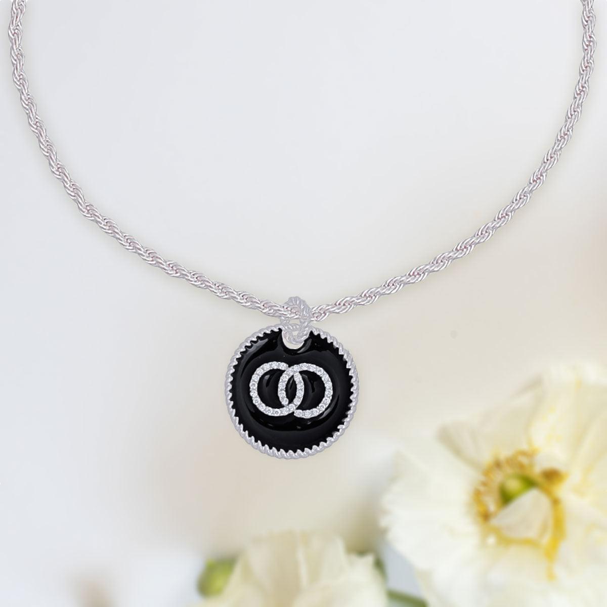 Clear Infinity Silver Necklace: Effortless Elegance - Fashion Jewelry