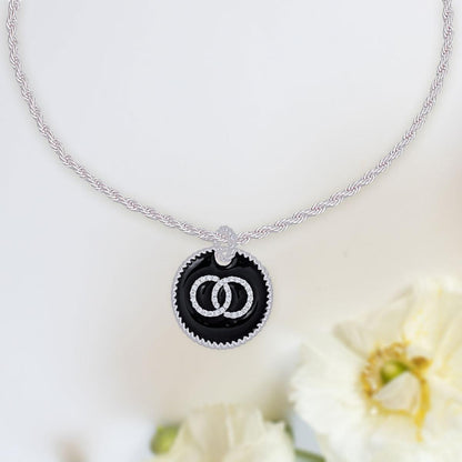 Clear Infinity Silver Necklace: Effortless Elegance - Fashion Jewelry