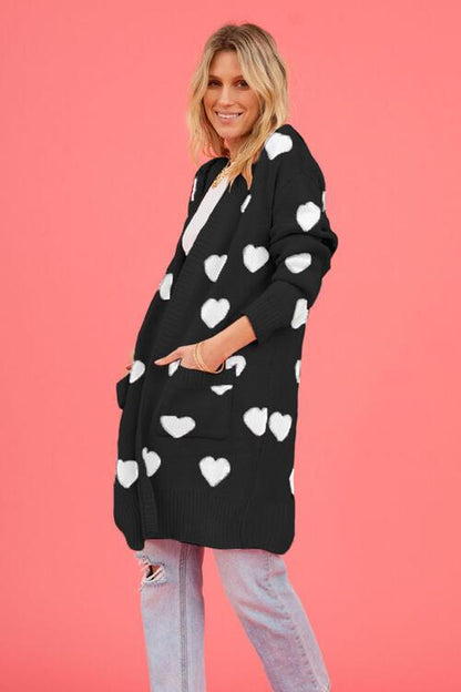 Cozy Open-Front Cardigan: Cute Patterns for Fashionable Women