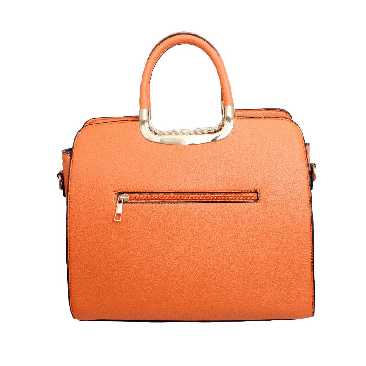 Effortlessly Chic: Orange Satchel Handbag to House your Essentials